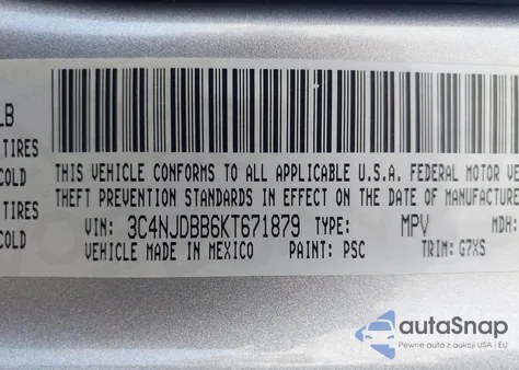 2019 Jeep Compass Latitude 4X4 from USA, damaged, VIN 3C4NJDBB6KT671879
